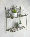 regał dwie półki styl vintage 40x17x47cm