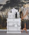 regał z nadstawką styl prowansalski dwie szuflady shabby chic