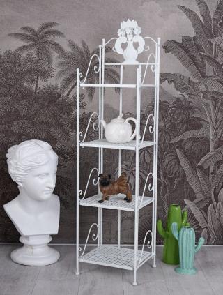 regał łazienkowy w stylu prowansalskim shabby chic
