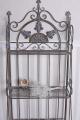 składany metalowy regał w stylu vintage shabby chic