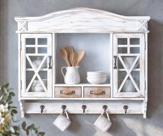 wisząca witrynka w stylu prowansalskim shabby chic