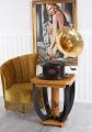 stolik styl art deco kwadratowy blat