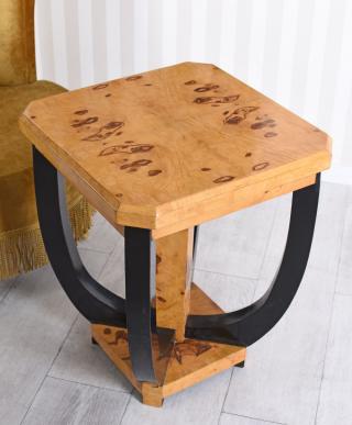 stolik styl art deco kwadratowy blat