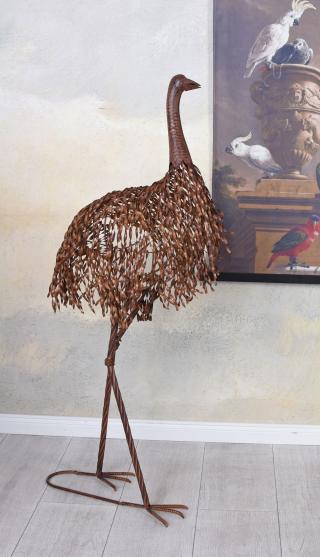 struś figura ogrodowa figury zwierząt shabby chic 108 cm