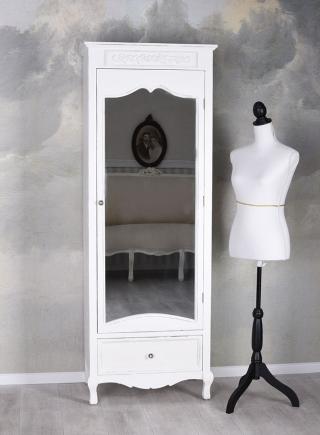szafa z lustrem biała shabby chic