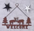 Metalowy Szyld WELCOME Styl Alpejski