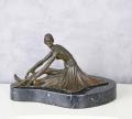 tancerka orientalna figura styl art deco brąz