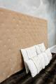 zagłówek do łóżka styl chesterfield beżowy 180 x 104 cm