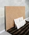 zagłówek do łóżka styl chesterfield beżowy 180 x 104 cm