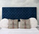 Zagłówek do Łóżka w Stylu Chesterfield Kolor Granatowy 180 x 104 cm