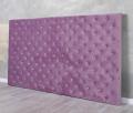 zagłówek do łóżka styl chesterfield 180 x 104 cm kolor lila