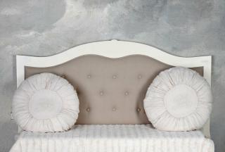 zagłówek do łóżka styl rustykalny shabby chic