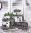 Trzy Dekoracyjne Klatki Shabby Chic Dekoracje Ogrodowe