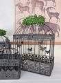 trzy dekoracyjne klatki shabby chic dekoracje ogrodowe
